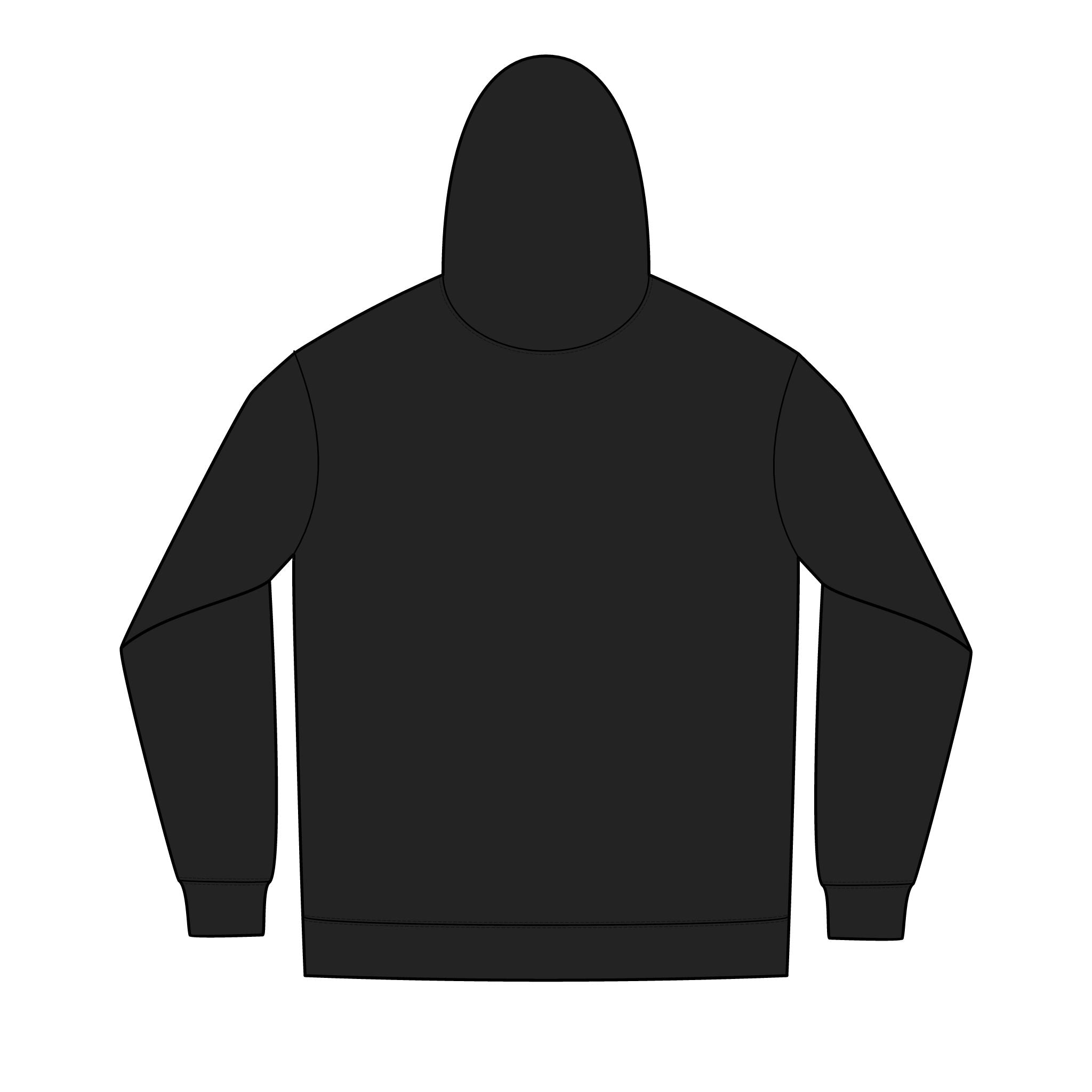 Men's Black Full-Zip Hoodie