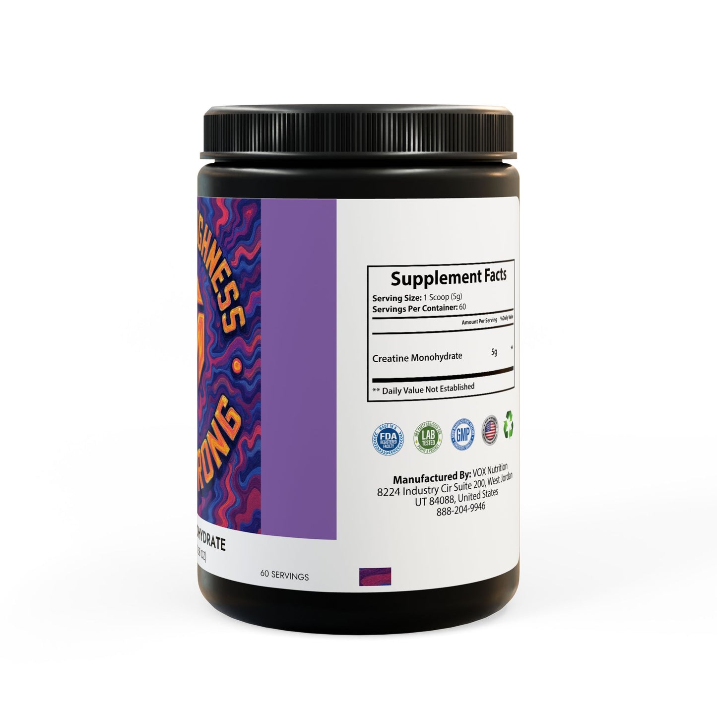 Creatine Monohydrate Supplement (300g, 10.58oz)