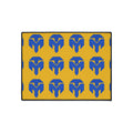 Heavy-Duty Floor Mat — Blue Spartan Logo Pattern on Gold, Non-Slip Entrance/Doormat