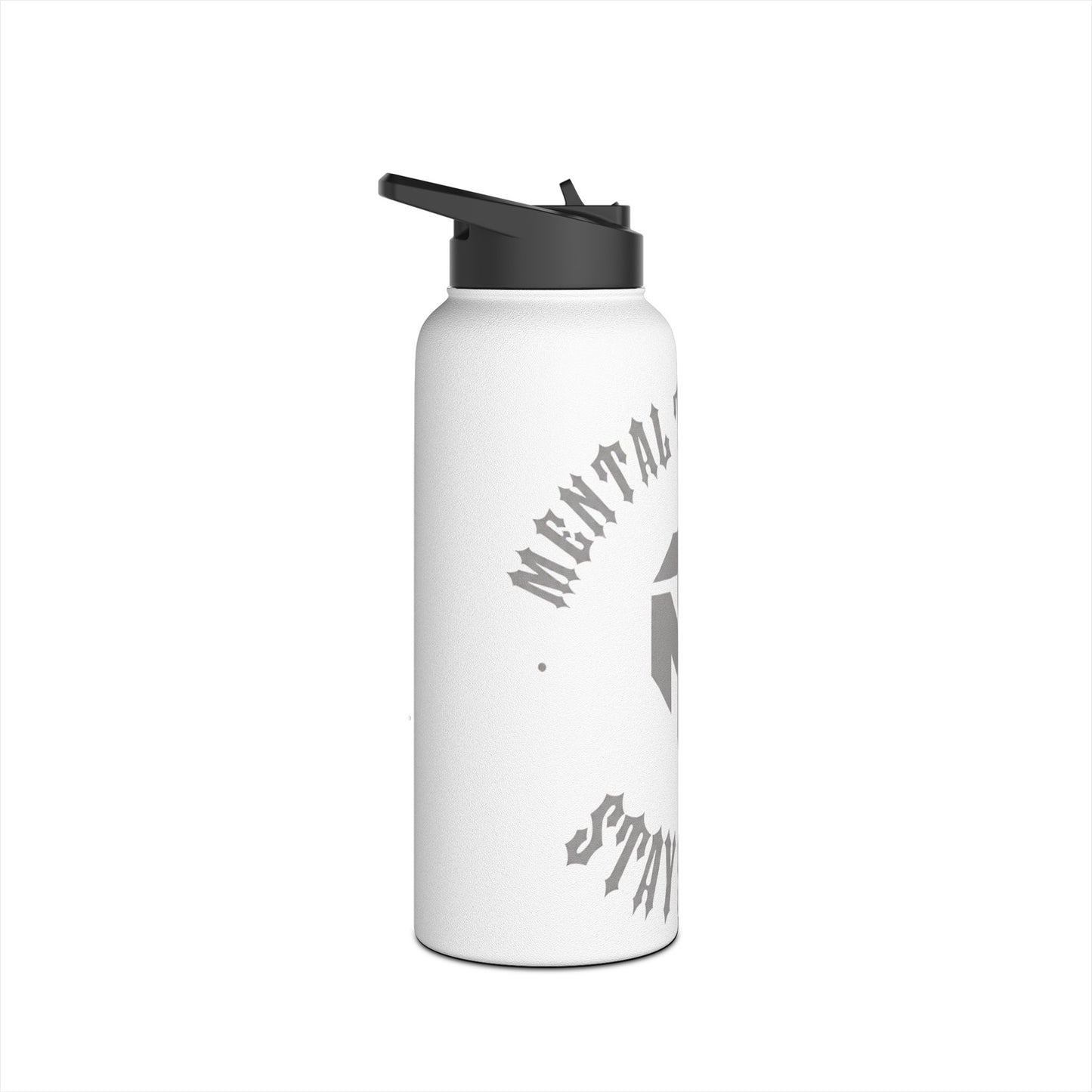 Motivational Metal Water Bottle — 'Mental Toughness, Stay Strong' Stainless Steel Bottle