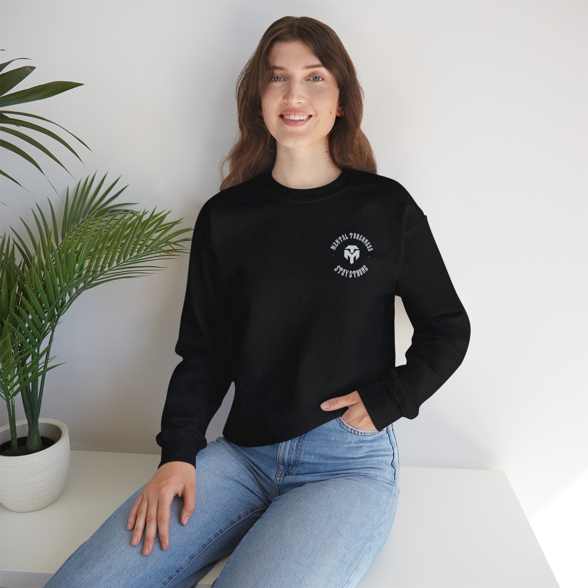 Crewneck Sweatshirt — Minimal Black Classic Crewneck