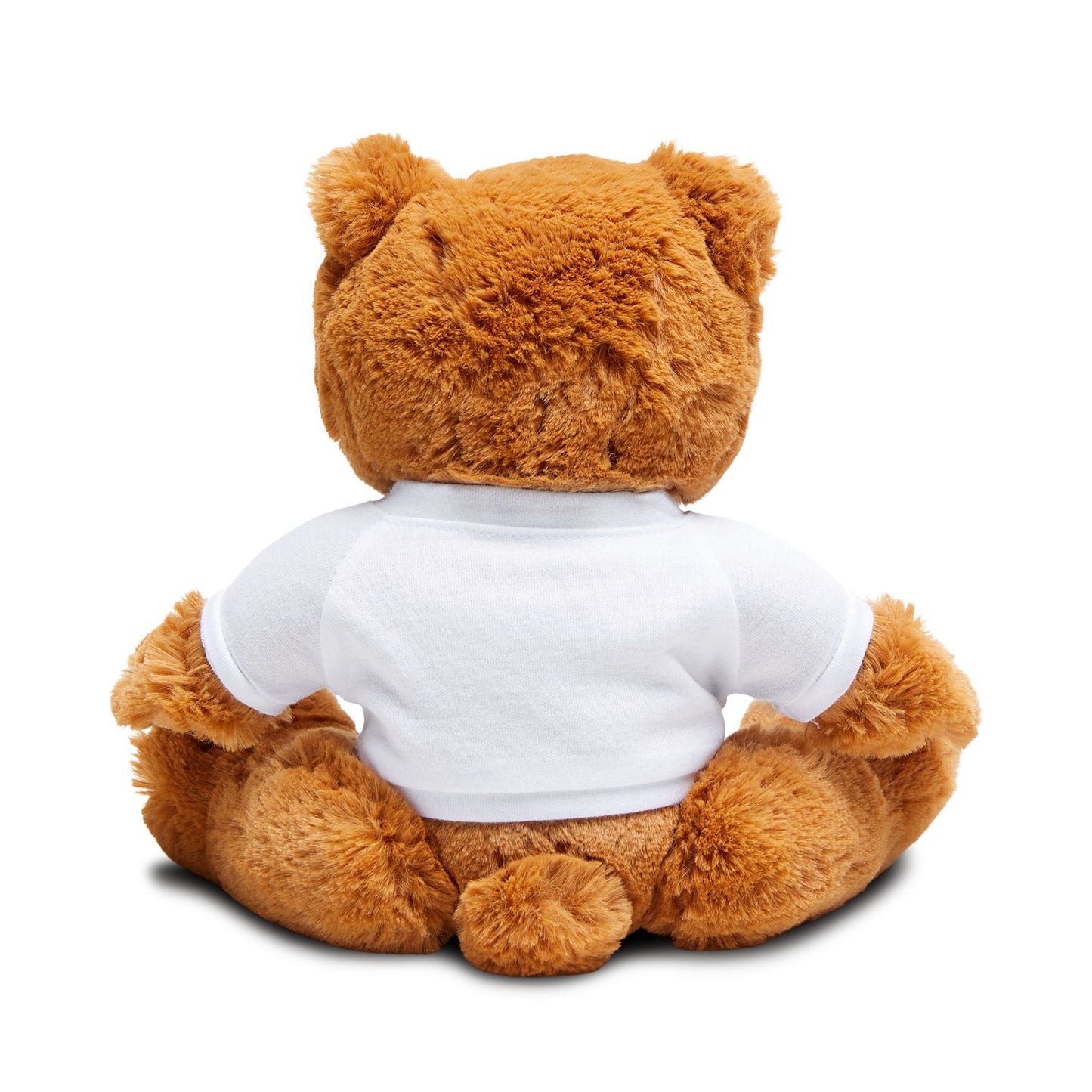 Stuffed Teddy Bear with Bow Tie & Custom T‑Shirt — Cute Plush Gift for Kids & Couples