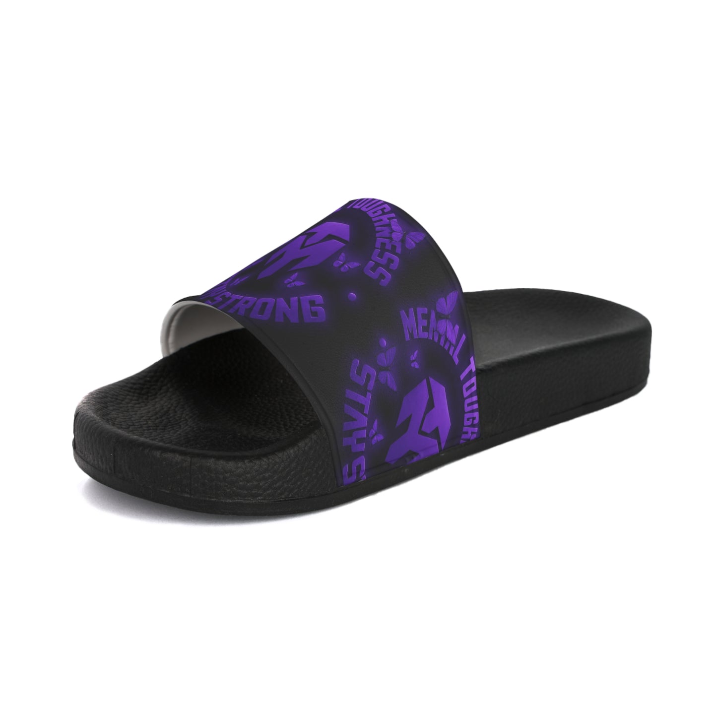 Slide Sandals — Purple Emblem Athletic Slides